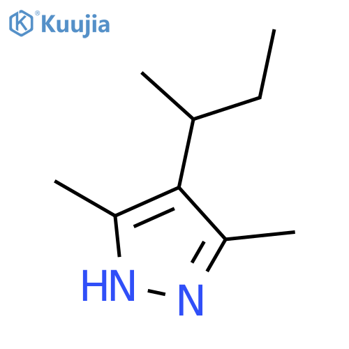 1H-Pyrazole, 3,5-dimethyl-4-(1-methylpropyl)-, (+)- structure
