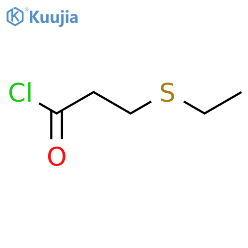 Propanoyl chloride, 3-(ethylthio)- structure
