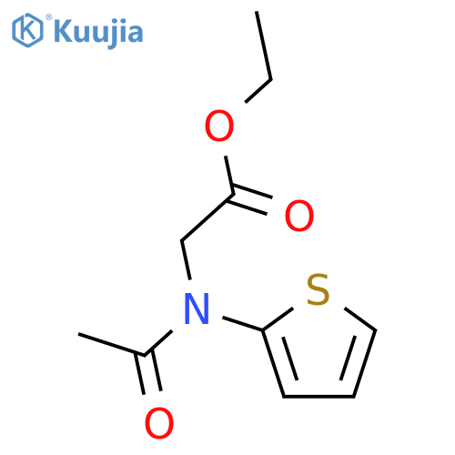 Glycine, N-acetyl-N-2-thienyl-, ethyl ester structure