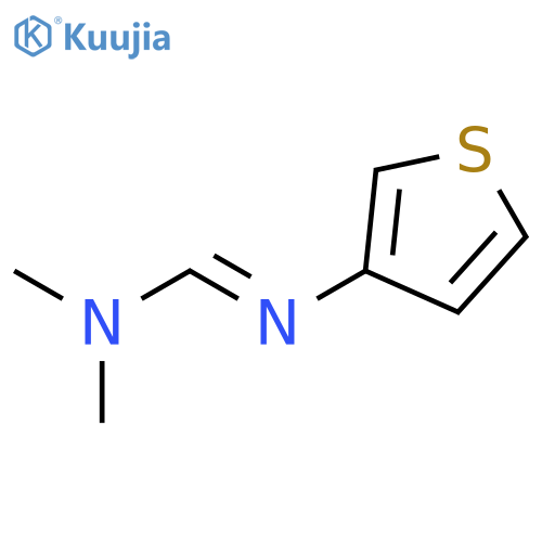 Methanimidamide, N,N-dimethyl-N'-3-thienyl- structure