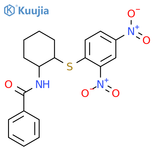 BENZAMIDE, N-[2-[(2,4-DINITROPHENYL)THIO]CYCLOHEXYL]- structure