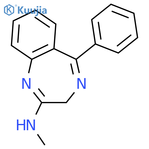 3H-1,4-Benzodiazepin-2-amine, N-methyl-5-phenyl- structure