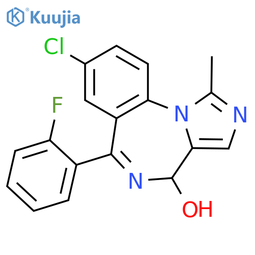 4H-Imidazo[1,5-a][1,4]benzodiazepin-4-ol,8-chloro-6-(2-fluorophenyl)-1-methyl- structure