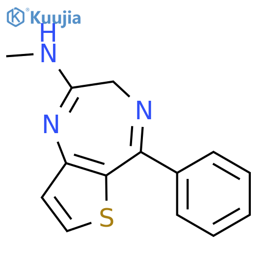 3H-THIENO[3,2-E]-1,4-DIAZEPIN-2-AMINE, N-METHYL-5-PHENYL- structure