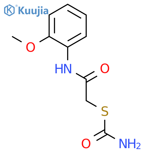 carbamothioic acid S-[2-(2-methoxyanilino)-2-oxoethyl] ester structure