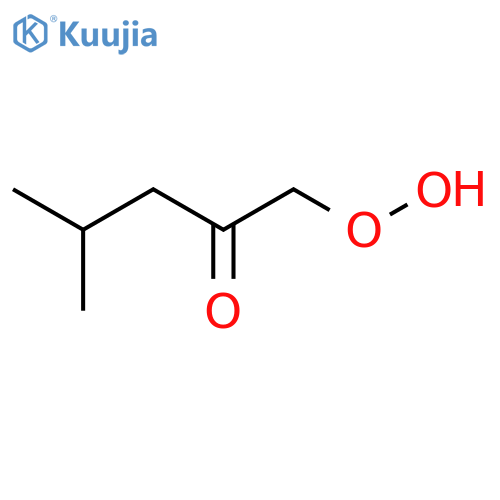 1-hydroperoxy-4-methyl-pentan-2-one structure