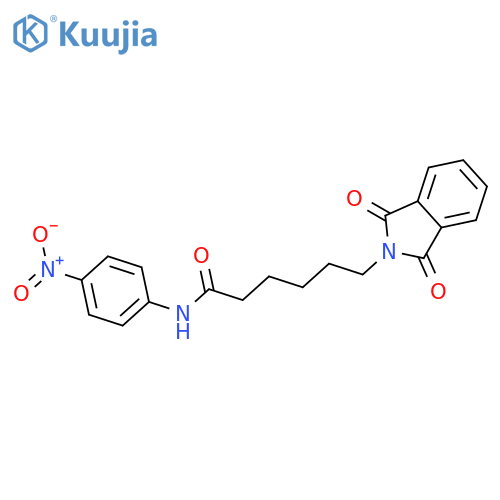 2H-Isoindole-2-hexanamide, 1,3-dihydro-N-(4-nitrophenyl)-1,3-dioxo- structure