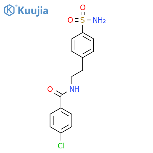 Benzamide, N-[2-[4-(aminosulfonyl)phenyl]ethyl]-4-chloro- structure
