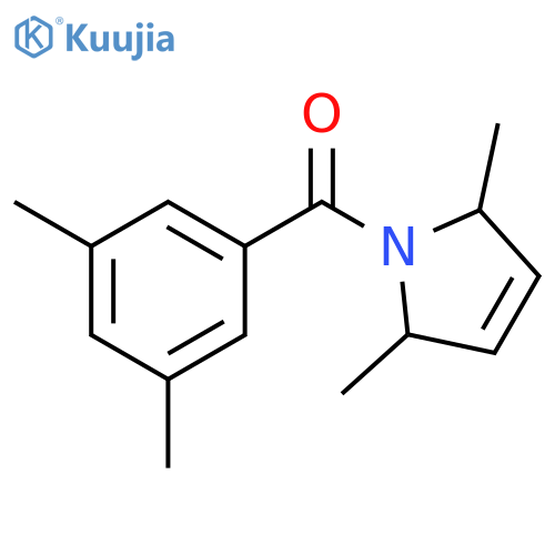 1H-Pyrrole, 1-(3,5-dimethylbenzoyl)-2,5-dihydro-2,5-dimethyl- structure
