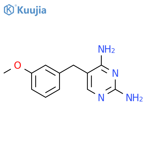 2,4-Pyrimidinediamine,5-[(3-methoxyphenyl)methyl]- structure