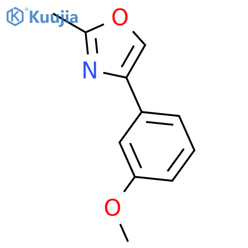 OXAZOLE, 4-(3-METHOXYPHENYL)-2-METHYL- structure