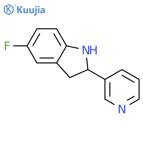 5-fluoro-2-(3-pyridinyl)indoline structure