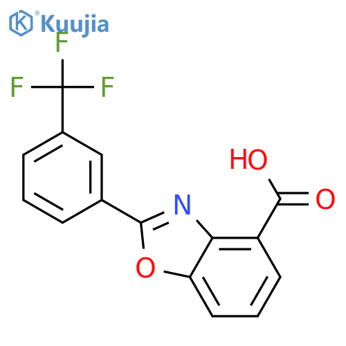 4-BENZOXAZOLECARBOXYLIC ACID, 2-[3-(TRIFLUOROMETHYL)PHENYL]- structure