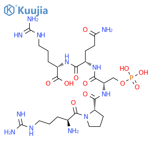 L-Arginine, L-arginyl-L-prolyl-O-phosphono-L-seryl-L-glutaminyl- structure