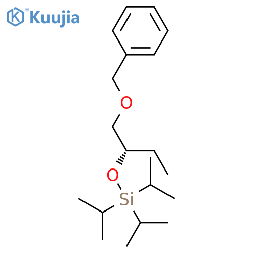 Silane, tris(1-methylethyl)[(1S)-1-[(phenylmethoxy)methyl]propoxy]- structure