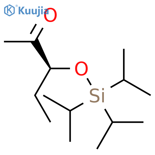 2-Pentanone, 3-[[tris(1-methylethyl)silyl]oxy]-, (3S)- structure