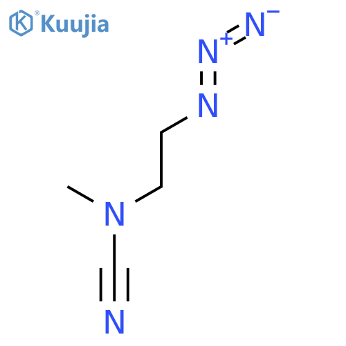 Cyanamide, (2-azidoethyl)methyl- structure