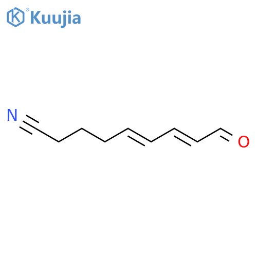 5,7-Nonadienenitrile, 9-oxo-, (5E,7E)- structure