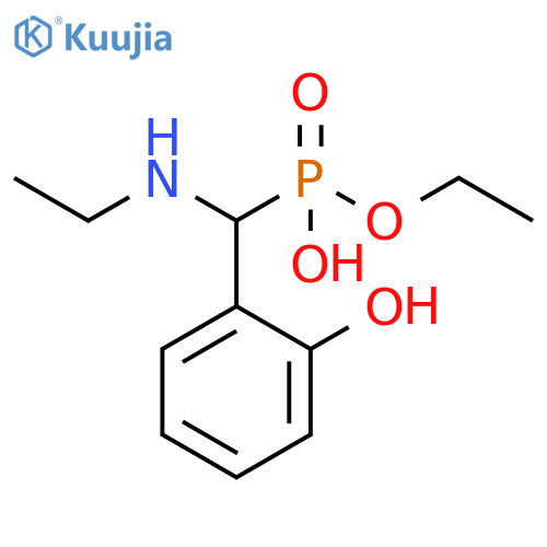 Phosphonic acid, [(ethylamino)(2-hydroxyphenyl)methyl]-, monoethylester structure