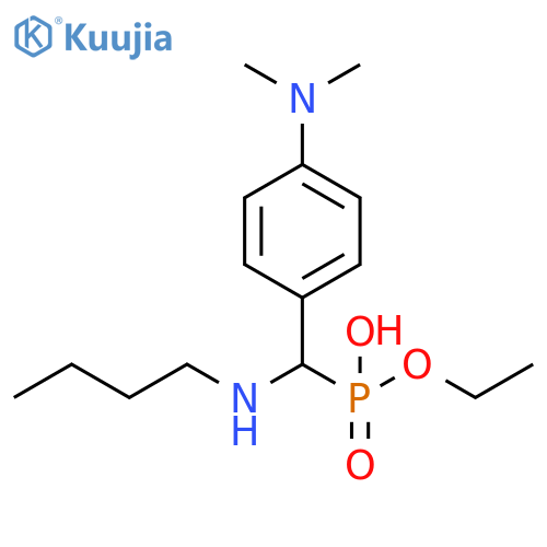 Phosphonic acid, [(butylamino)[4-(dimethylamino)phenyl]methyl]-,monoethyl ester structure
