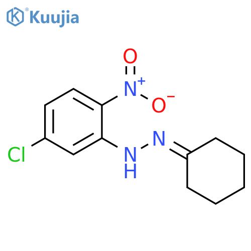 Cyclohexanone, (5-chloro-2-nitrophenyl)hydrazone structure