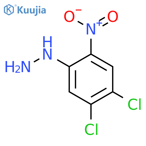 (4,5-Dichloro-2-nitrophenyl)hydrazine structure