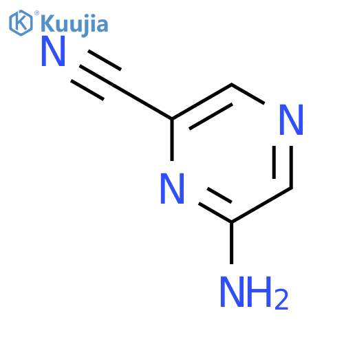 6-aminopyrazine-2-carbonitrile structure