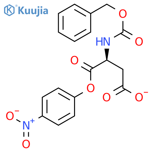 L-Aspartic acid, N-[(phenylmethoxy)carbonyl]-, 1-(4-nitrophenyl) ester structure