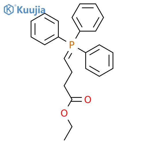 Butanoic acid, 4-(triphenylphosphoranylidene)-, ethyl ester structure