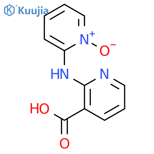 3-Pyridinecarboxylic acid, 2-[(1-oxido-2-pyridinyl)amino]- structure