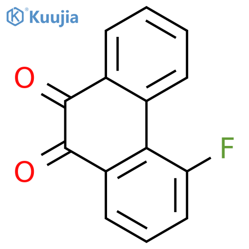 4-fluorophenanthrene-9,10-dione structure