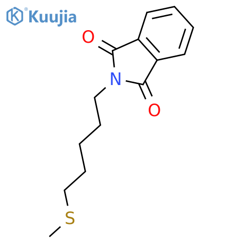 1H-ISOINDOLE-1,3(2H)-DIONE, 2-[5-(METHYLTHIO)PENTYL]- structure