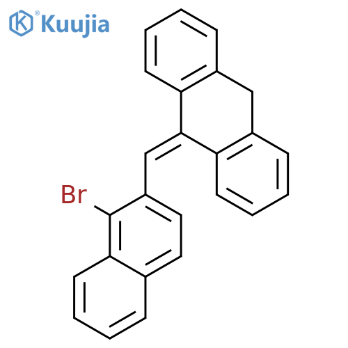 ANTHRACENE, 9-[(1-BROMO-2-NAPHTHALENYL)METHYLENE]-9,10-DIHYDRO- structure