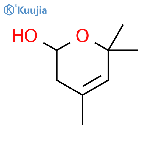 2H-Pyran-2-ol, 3,6-dihydro-4,6,6-trimethyl- structure
