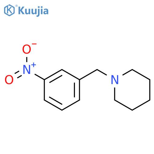 1-(3-nitrophenyl)methylpiperidine structure