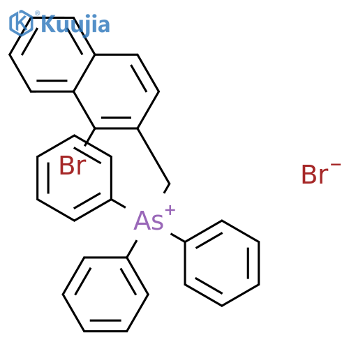 Arsonium, [(1-bromo-2-naphthalenyl)methyl]triphenyl-, bromide structure