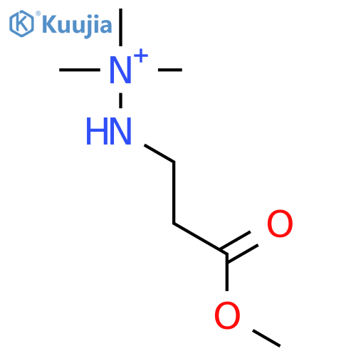 Hydrazinium, 2-(3-methoxy-3-oxopropyl)-1,1,1-trimethyl- structure