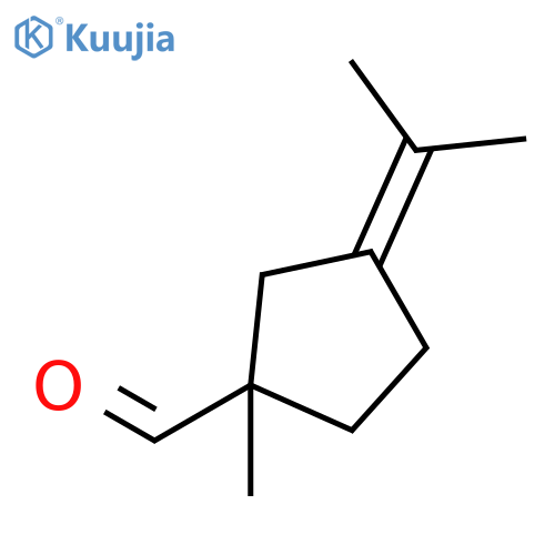 1-Methyl-3-(propan-2-ylidene)cyclopentane-1-carbaldehyde structure