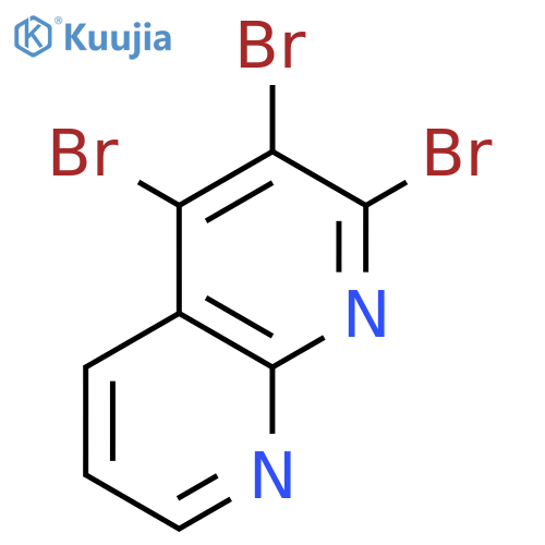 1,8-Naphthyridine, 2,3,4-tribromo- structure