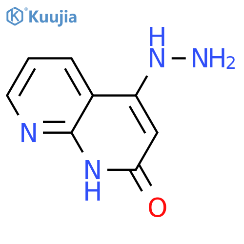 4-Hydrazinyl-1,8-naphthyridin-2-ol structure