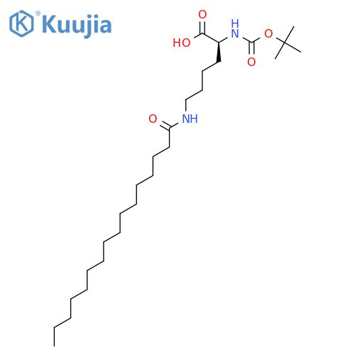 Boc-l-lys(palm)-oh structure