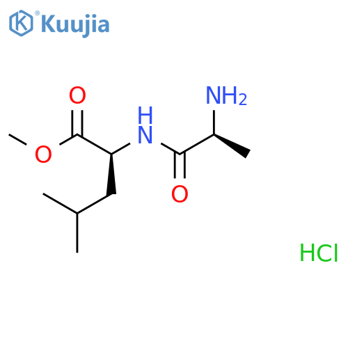 L-Leucine, L-alanyl-, methyl ester, monohydrochloride structure