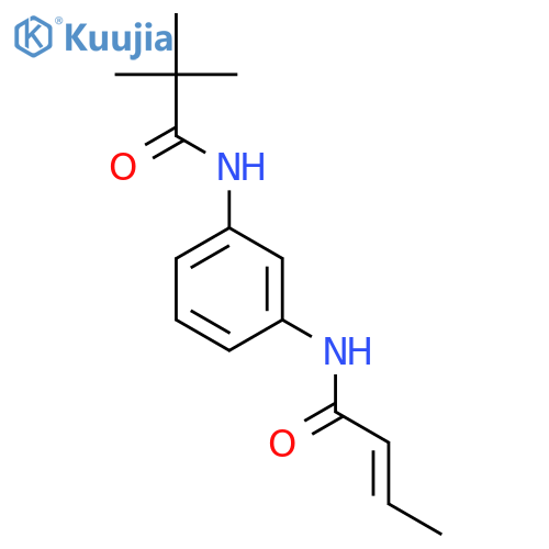 2-BUTENAMIDE, N-[3-[(2,2-DIMETHYL-1-OXOPROPYL)AMINO]PHENYL]- structure