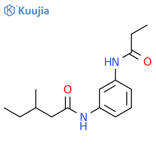 PENTANAMIDE, 3-METHYL-N-[3-[(1-OXOPROPYL)AMINO]PHENYL]- structure