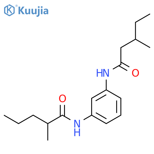 PENTANAMIDE, 2-METHYL-N-[3-[(3-METHYL-1-OXOPENTYL)AMINO]PHENYL]- structure