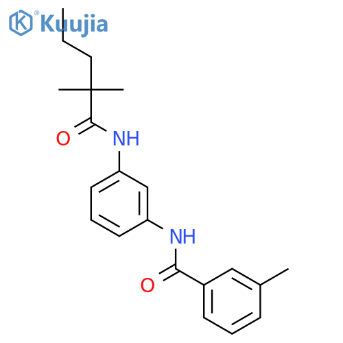 Benzamide, N-[3-[(2,2-dimethyl-1-oxopentyl)amino]phenyl]-3-methyl- structure