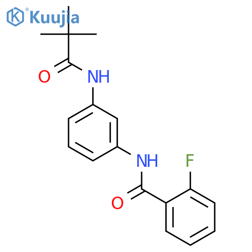 BENZAMIDE, N-[3-[(2,2-DIMETHYL-1-OXOPROPYL)AMINO]PHENYL]-2-FLUORO- structure