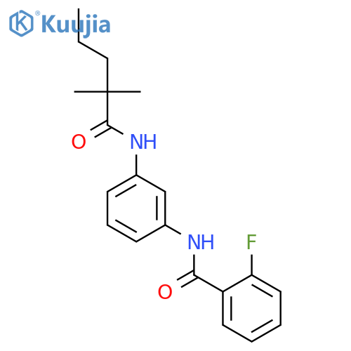 BENZAMIDE, N-[3-[(2,2-DIMETHYL-1-OXOPENTYL)AMINO]PHENYL]-2-FLUORO- structure