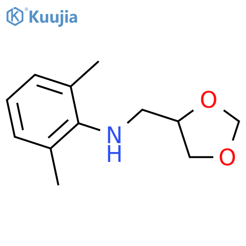 1,3-Dioxolane-4-methanamine, N-(2,6-dimethylphenyl)- structure