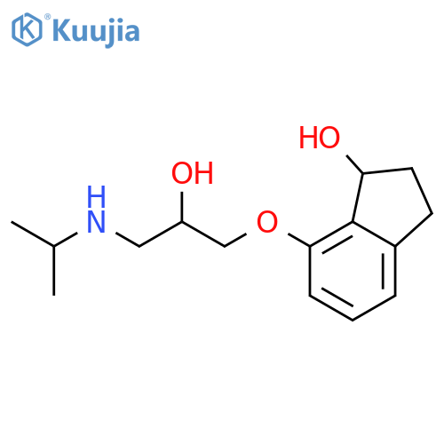 7-(2-Hydroxy-3-(isopropylamino)propoxy)-2,3-dihydro-1H-inden-1-ol structure